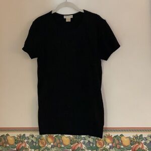 Sale! Sugar & Rose Knit Patterned Top, Size S, Black